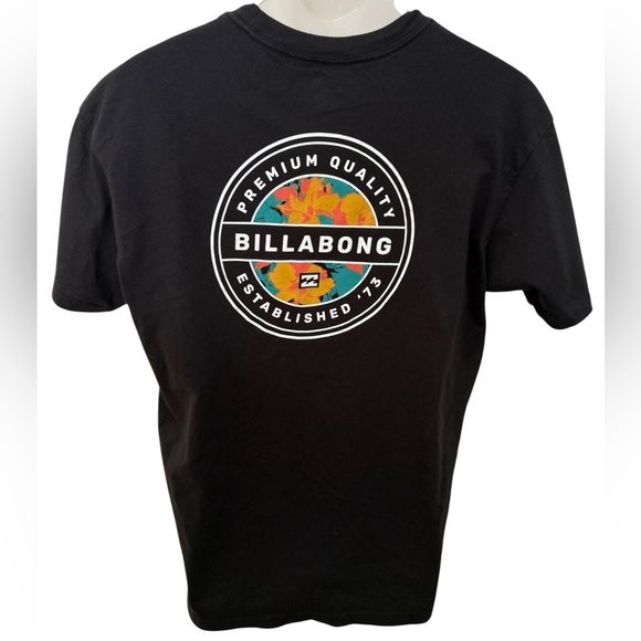 BILLABONG Hibiscus Surf Tropical Premium Tee Shirt Men XL - Picture 1 of 6